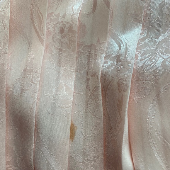 Vintage Lace Bodice Pleated Dress sz 8 - Picture 5 of 8